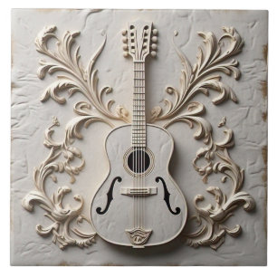 Guitar Ceramic Tile