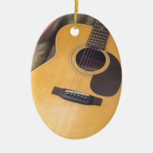guitar ceramic tree decoration
