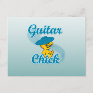 Guitar Chick #3 Postcard