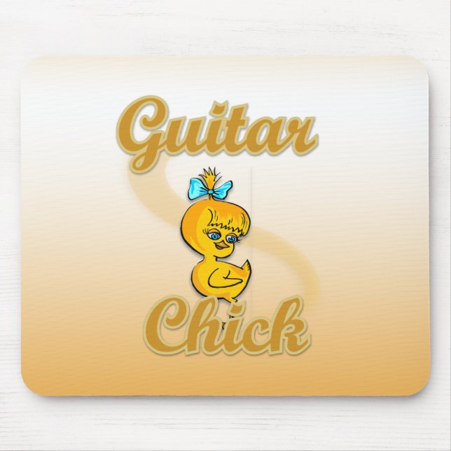 Guitar Chick Mouse Pad (Front)