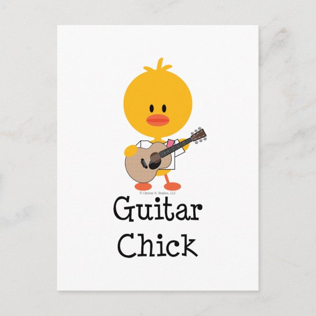 Guitar Chick Postcard (Front)