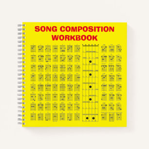 Guitar Chord Chart  Notebook