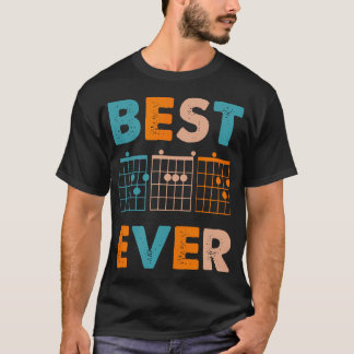 Guitar Chord Player Teacher Best Dad Ever Music T-Shirt