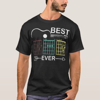 Guitar Chord Player Teacher Best Dad Ever Music T-Shirt