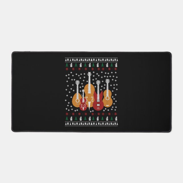 Guitar Christmas Desk Mat (Front)