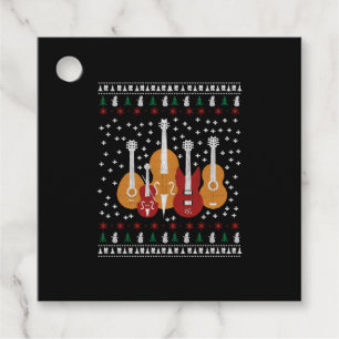 Guitar Christmas Favour Tags