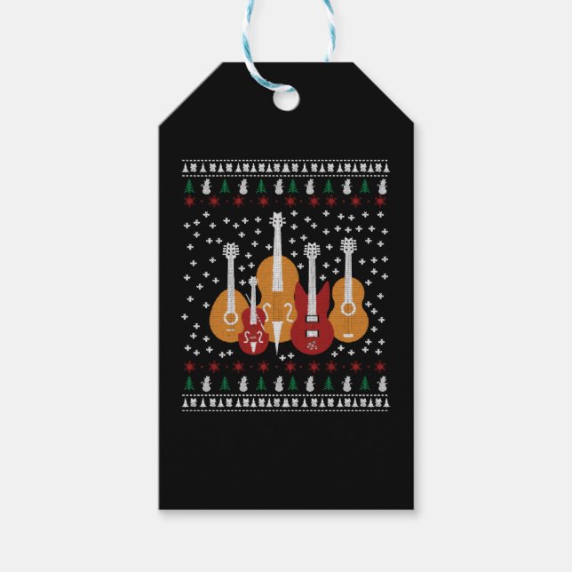 Guitar Christmas Gift Tags (Front)
