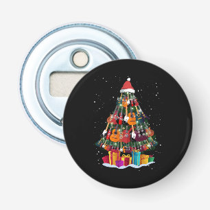Guitar Christmas Tree Funny Bottle Opener
