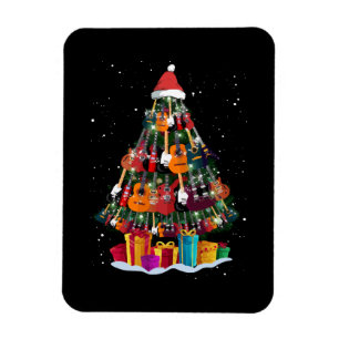 Guitar Christmas Tree Funny Magnet
