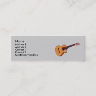 guitar classic skinny business card simple