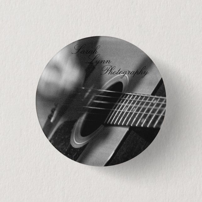 Guitar Close Up 3 Cm Round Badge (Front)