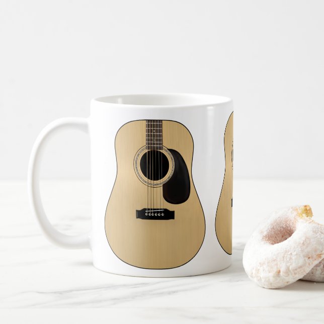 Guitar Coffee Mug (With Donut)