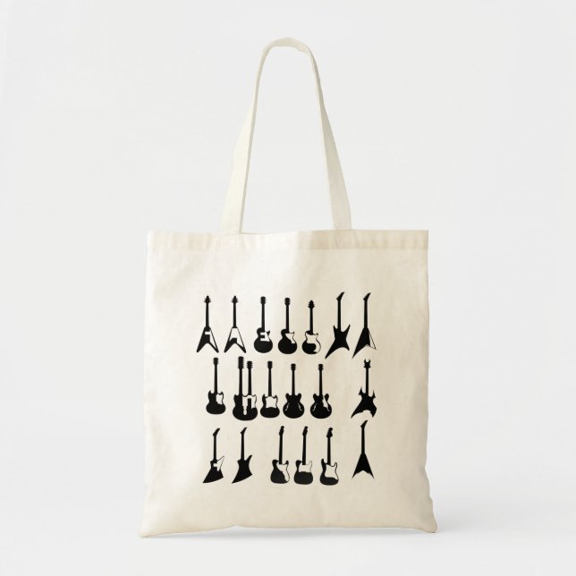 Guitar Collection Tote Bag (Front)