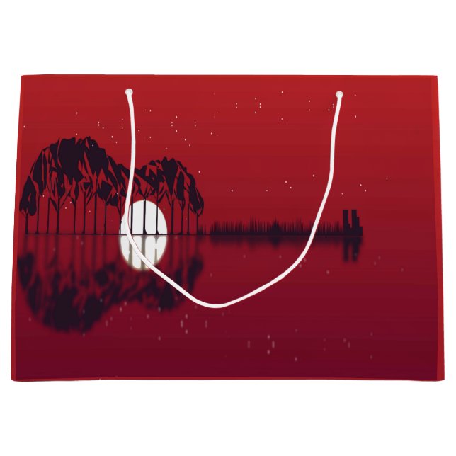 Guitar Cove  Large Gift Bag (Front)