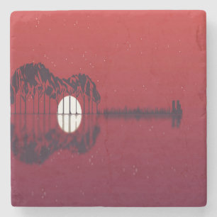 Guitar Cove  Stone Coaster