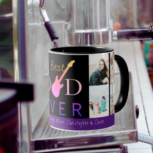 Guitar Dad Best Dad Ever Photo Collage Fathers Day Mug