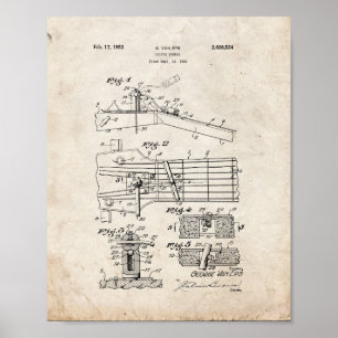 Guitar Damper Patent - Old Look Poster