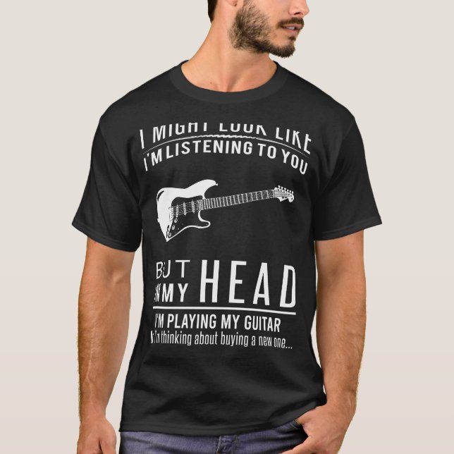 Guitar Daydreamer: Strumming Imaginary Chords Tee (Front)