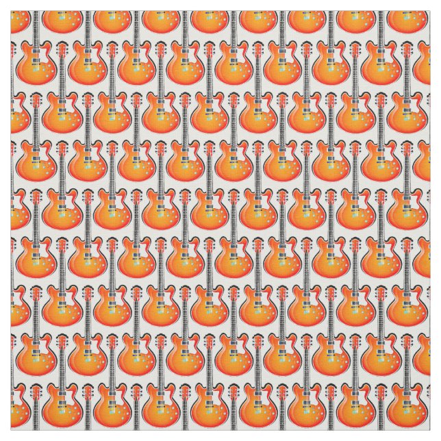 Guitar Design Fabric (Swatch)