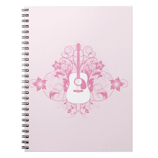 Guitar Design Spiral Notebook (Front)