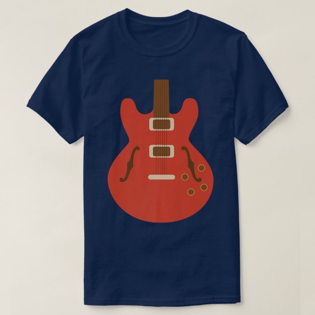 Guitar E-Guitar Guitarist Player Music School Teac T-Shirt (Design Front)