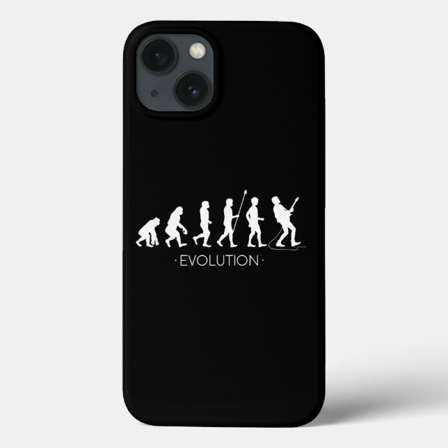 Guitar |Evolution of Guitarist | Rock Music Guitar Case-Mate iPhone Case (Back)