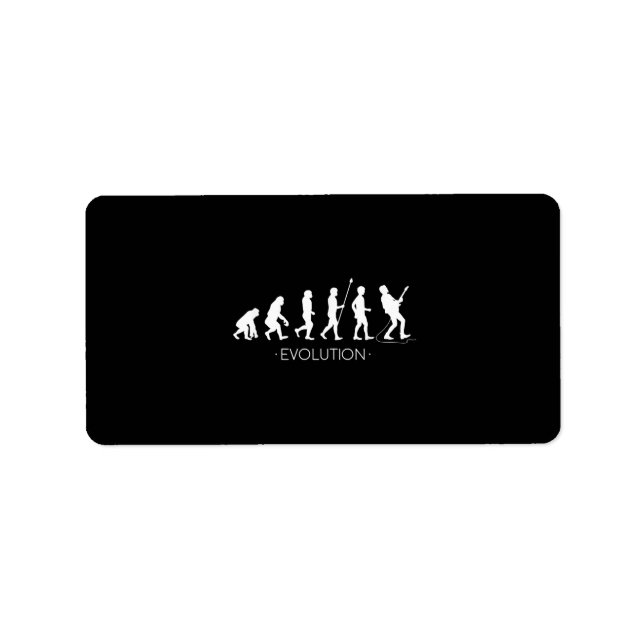 Guitar |Evolution of Guitarist | Rock Music Guitar Label (Front)