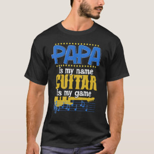 Guitar  For Papa Fathers Day T-Shirt