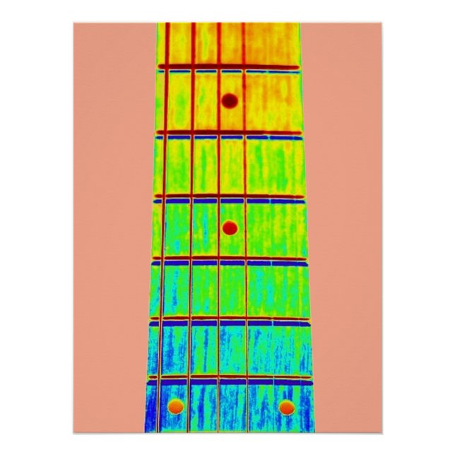 guitar fretboard poster (Front)