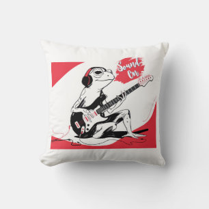 Guitar Frog – Cool Music Animal Art Cushion
