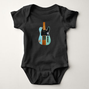 Guitar Gift   Cool Electric Guitar Baby Bodysuit