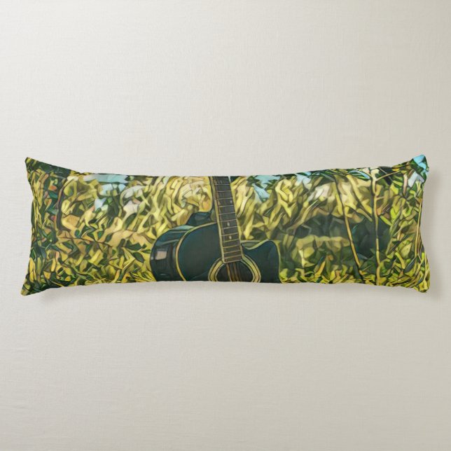 Guitar gift for guitarist body cushion (Front)