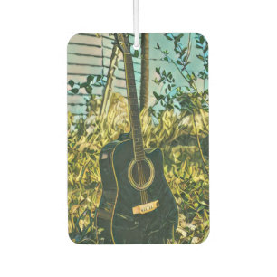 Guitar gift for guitarist car air freshener