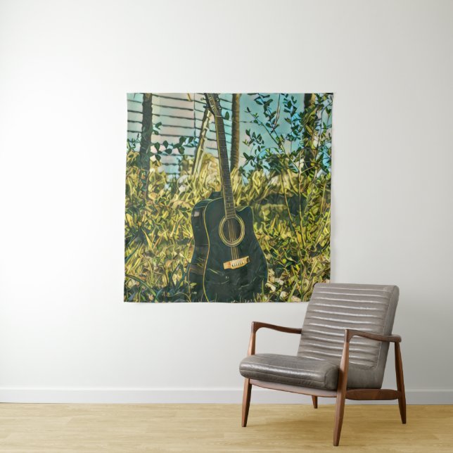 Guitar gift for guitarist tapestry (In Situ)
