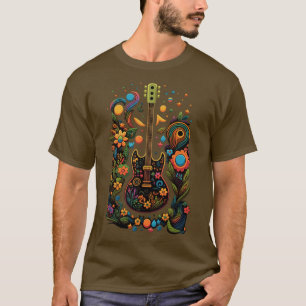 Guitar Gift Guitarist Rock Concert Festival Guitar T-Shirt