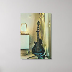 Guitar gifts for dad canvas print