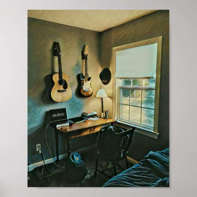 Guitar gifts for girlfriend poster (Front)