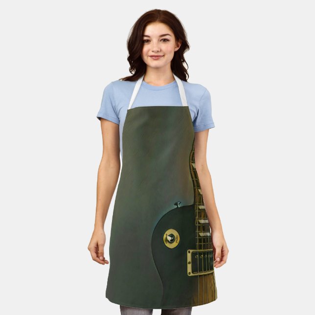 Guitar gifts for him apron (Worn)