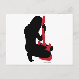 Guitar Girl Postcard