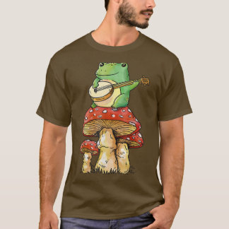 Guitar Goblincore Natur Magical Fungi Cottagecore  T-Shirt
