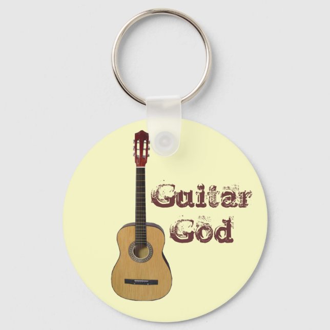 Guitar God Key Ring (Front)