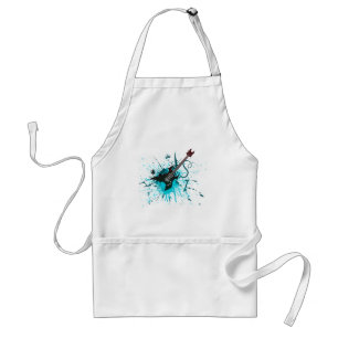 Guitar Graffiti - Emo Rock Music Band Alternative Standard Apron