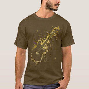 Guitar Guitarist Player Rock Musician Music Notes  T-Shirt