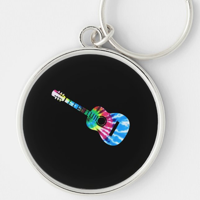 Guitar Guitarists Gift Key Ring (Front)