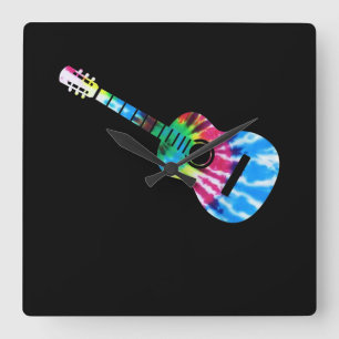 Guitar Guitarists Gift Square Wall Clock