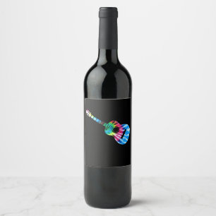Guitar Guitarists Gift Wine Label