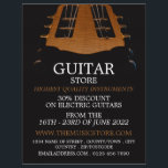 Guitar Head, Musical Instrument Store Flyer<br><div class="desc">Guitar Head,  Musical Instrument Store Advertising Flyers By The Business Card Store.</div>