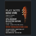 Guitar Head, Musical Instrument Store Flyer<br><div class="desc">Guitar Head,  Musical Instrument Store Advertising Flyers By The Business Card Store.</div>