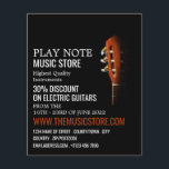Guitar Head, Musical Instrument Store Flyer<br><div class="desc">Guitar Head,  Musical Instrument Store Advertising Flyers By The Business Card Store.</div>