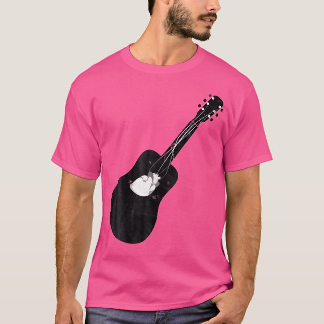 Guitar - Heart Of Music Acoustic Guitar Strings T-Shirt (Front)